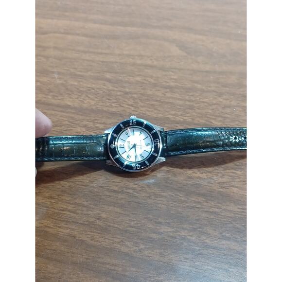 Designer Ecclissi Ladies Sterling Silver Case & Genuine Leather Strap Watch - Picture 9 of 12